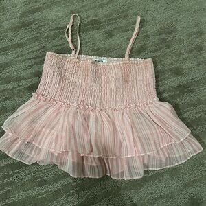 BB Dakota Pink babydoll top